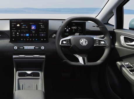 Image of MG4 EV Urban cockpit.