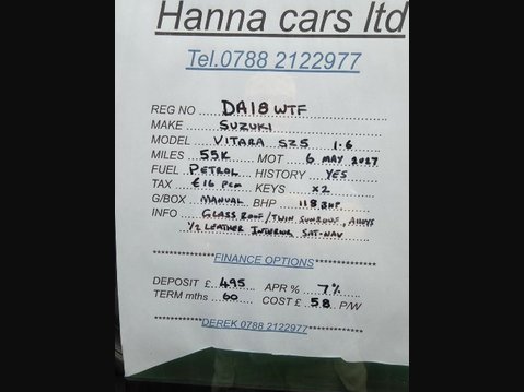 Suzuki Vitara SZ5 1.6 18