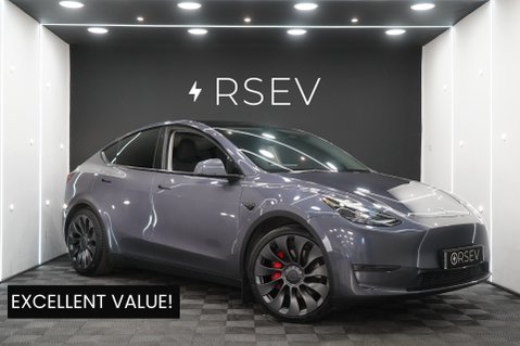 Tesla Model Y PERFORMANCE AWD Midnight Silver GROK AI Assistant 21" Alloys One Owner VATQ 