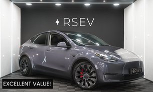 Tesla Model Y PERFORMANCE AWD Midnight Silver GROK AI Assistant 21" Alloys One Owner VATQ 1