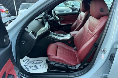 BMW 3 Series 330E M SPORT PHEV -TACORA RED LEATHER -COMF/VIS PACKS -HARMAN KARDON -VATQ 3