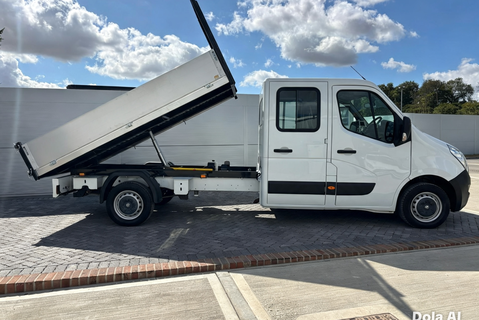 Vauxhall Movano F3500 L3 125 ps Crew Cab Tipper - Air Con - Euro 6 7