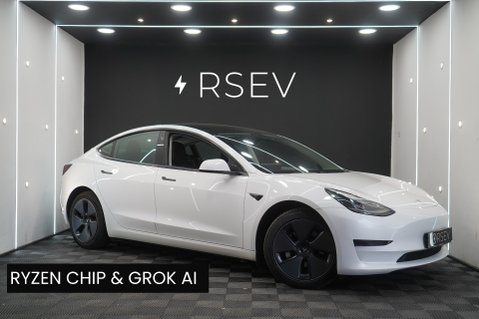 Tesla Model 3 RWD GROK AI Ryzen Chip 1 Owner Adaptive LEDs Heat Pump Panoramic Roof VAT Q 