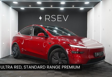 Tesla Model Y RWD Standard Range Ultra Red GROK AI Rear Screen Heated & Vented Seats VATQ