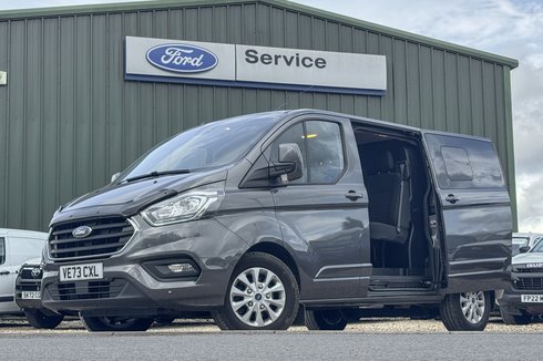 Ford Transit Custom Crew Cab AUTO SWB L1H1 Low Roof Limited 320 Air Con Alloys H/Seats EURO 6
