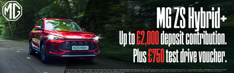 MG ZS with offer.