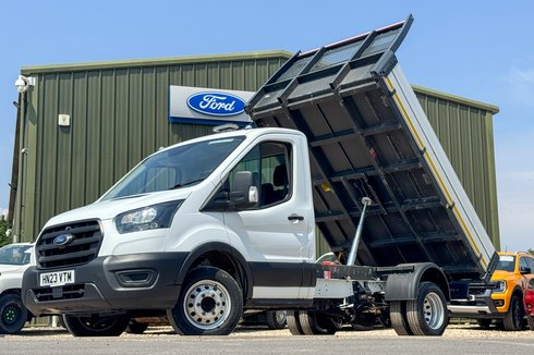 Ford Transit Tipper MWB L2 Leader 350 Air Con Sensors Tow Bar EURO 6