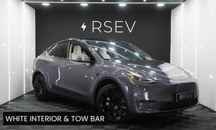Tesla Model Y LONG RANGE TOW BAR White Interior 20" Induction Wheels LOW Mileage! 1