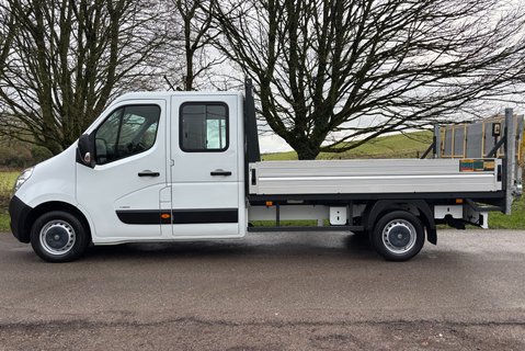 Vauxhall Movano F3500 L3 H1 Double Cab Dropside Truck with Tail Lift - Air Con 7