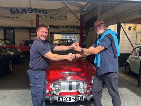 Very happy customer collecting his HMC MK1V