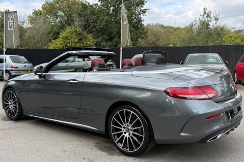 Mercedes-Benz C Class C 220 D AMG LINE PREMIUM PLUS - SELENITE GREY WITH CRANBERRY LEATHER 9