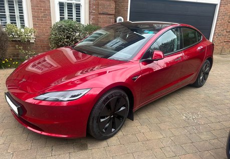 Tesla Model 3 LONG RANGE AWD Ultra Red Now with GROK Heated & Cooled Seats One Owner