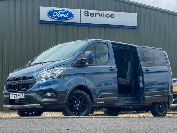 Ford Transit Custom Crew Cab LWB L2H1 Low Roof Trail 320 Air Con Alloys Sensors Cam EURO 6 1
