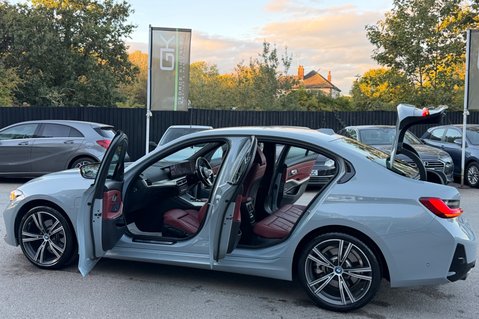 BMW 3 Series 330E M SPORT PHEV -TACORA RED LEATHER -COMF/VIS PACKS -HARMAN KARDON -VATQ 21