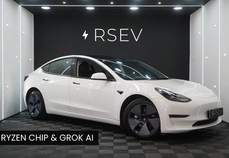Tesla Model 3 LONG RANGE AWD Ryzen GROK AI Heat Pump Adaptive LEDs One Owner VAT Q
