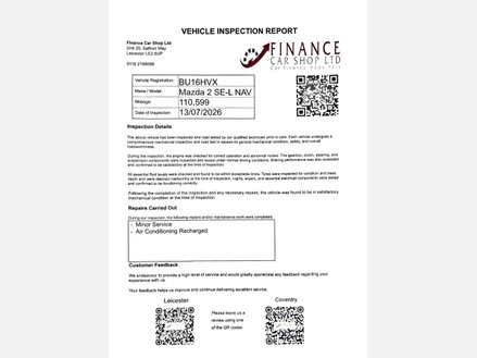 2016 MAZDA 2 SE L NAV MILEAGE 110,599 MILES YEAR 2016 16 BODY TYPE HATCHBACK... photo