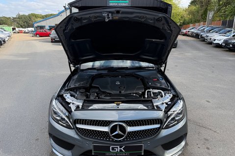 Mercedes-Benz C Class C 220 D AMG LINE PREMIUM PLUS - SELENITE GREY WITH CRANBERRY LEATHER 75