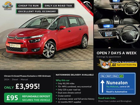 Citroen C4 Grand Picasso EXCLUSIVE E-HDI 1.6 7 SEATER 2