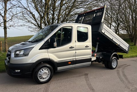 Ford Transit 350 Drw L3 165ps Crew Cab Tipper - 3.5t Towing Capacity / Air Con 1