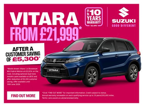 New Suzuki Vitara 1.4 Boosterjet Mild Hybrid Motion