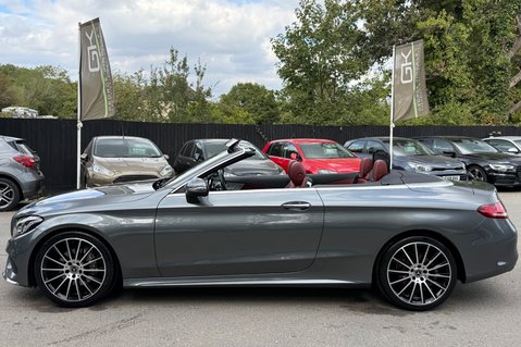 Mercedes-Benz C Class C 220 D AMG LINE PREMIUM PLUS - SELENITE GREY WITH CRANBERRY LEATHER 10