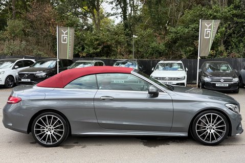 Mercedes-Benz C Class C 220 D AMG LINE PREMIUM PLUS - SELENITE GREY WITH CRANBERRY LEATHER 5