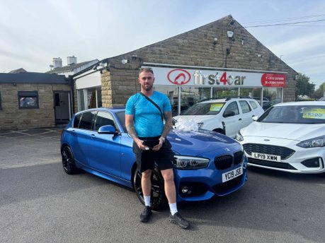 James from Dewsbury collecting his new BMW