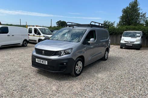 Peugeot Partner LWB L2H1 Low Roof Asphalt Air Con Alloys Cam Sensors EURO 6 NO VAT