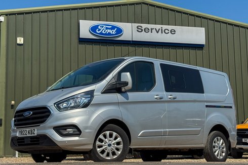 Ford Transit Custom Crew Cab SWB L1H1 Low Roof Limited 300 Air Con Alloys Sensors Cam EURO 6