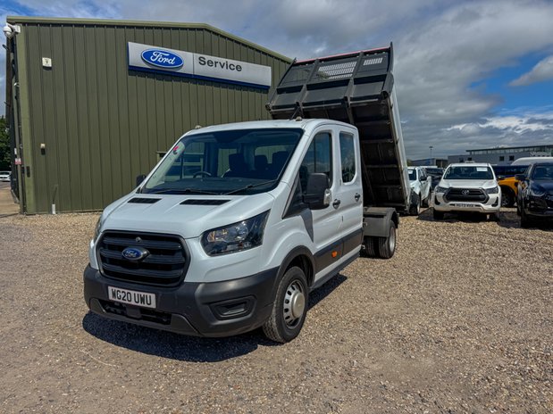Ford Transit Tipper Crew Cab LWB L3 Leader 350 Dual Rear Wheel Tow Bar EURO 6 3