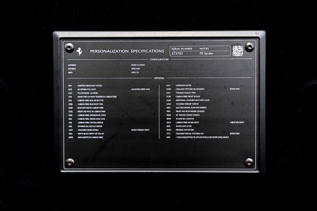 Ferrari F8 SPIDER. NOW SOLD. SIMILAR REQUIRED. PLEASE CALL 01903 254800. 3