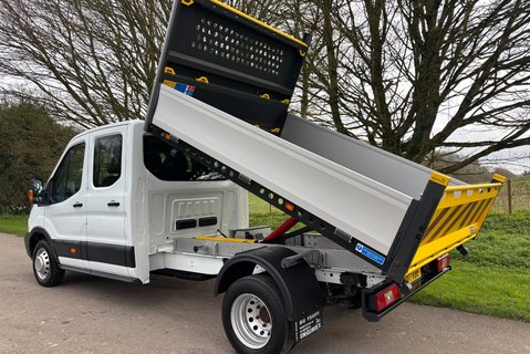 Ford Transit 350 Drw L3 130 ps Crew Cab Tipper - Air Con - Ex MOD 6
