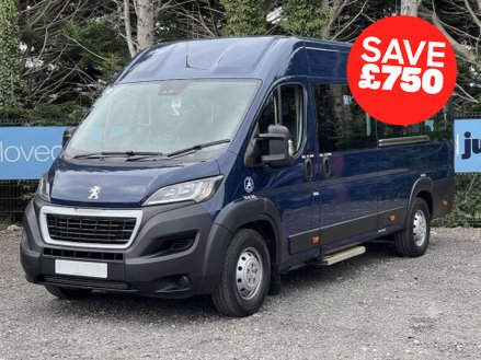 Peugeot Boxer 2.2 440 17seat Non-D1 accessible Minibus Lite with full width ramp L4 H2 Eu
