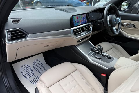 BMW 3 Series 330E M SPORT - OYSTER LEATHER -PRO & TECH PACKS - H/K -HUD - SUNROOF 24