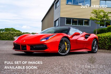 Ferrari 488 GTB OVER 80K IN EXTRAS. ROSSO F1 2007. BLACK ROOF. CARBON INT & EXT. LIFT. JBL.