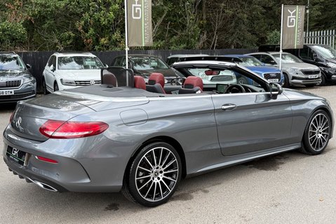 Mercedes-Benz C Class C 220 D AMG LINE PREMIUM PLUS - SELENITE GREY WITH CRANBERRY LEATHER 29