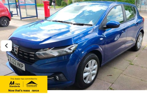 Dacia Sandero 1.0 Sandero Comfort TCe CVT 5dr 1