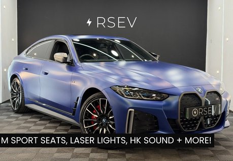 BMW i4 M50 Frozen Portimao Blue Laser Lights Sunroof HUD Carbon Decor FBMWSH +++