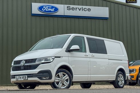 Volkswagen Transporter Crew Cab LWB L2H1 T32 Tdi 150 BHP Auto Kombi Highline Air Con Sensors EURO 