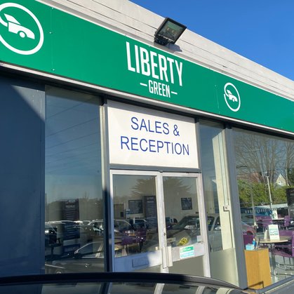 Aerial View of our used car showroom