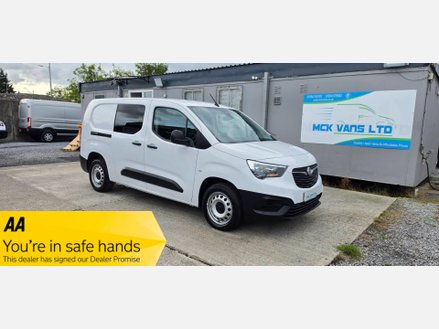 Vauxhall Combo CARGO PRIME L2 H1 2300 5 SEATER CREW VAN 1.5 TURBO D 100ps EU6