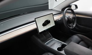 Tesla Model 3 LONG RANGE AWD 1 Owner Solid Black Ryzen GROK Adaptive LEDs Pano Roof VATQ 19