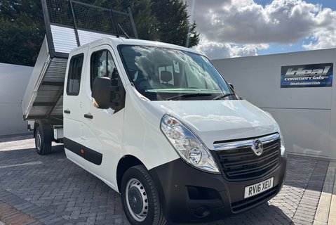 Vauxhall Movano F3500 L3 125 ps Crew Cab Tipper - Air Con - Euro 6 1