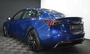 Tesla Model 3 PERFORMANCE AWD Deep Blue Metallic GROK AI RYZEN 20" ALLOYS BLACK INTERIOR 3