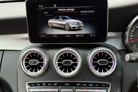 Mercedes-Benz C Class C 220 D AMG LINE PREMIUM PLUS - SELENITE GREY WITH CRANBERRY LEATHER 54