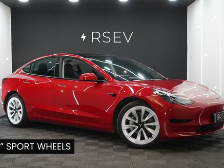 Tesla Model 3 Standard Range Plus Red Multi-Coat 19'' Sport Wheels LFP Battery One Owner