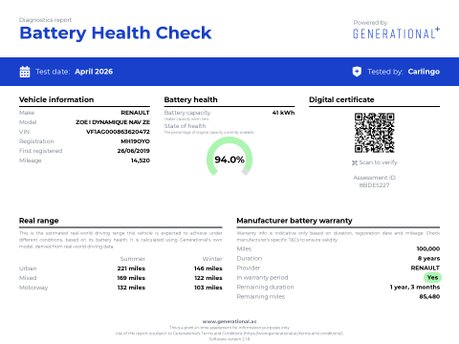 Renault Zoe I DYNAMIQUE NAV
